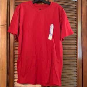 Hanes Premium Men’s Short Sleeve T-Shirt Large Chili Pepper Red NWT
